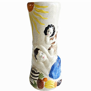 Trader Vic’s Samoan Fog Cutter Tiki Mug Vase Speckled 9” USA Hand Crafted VTG